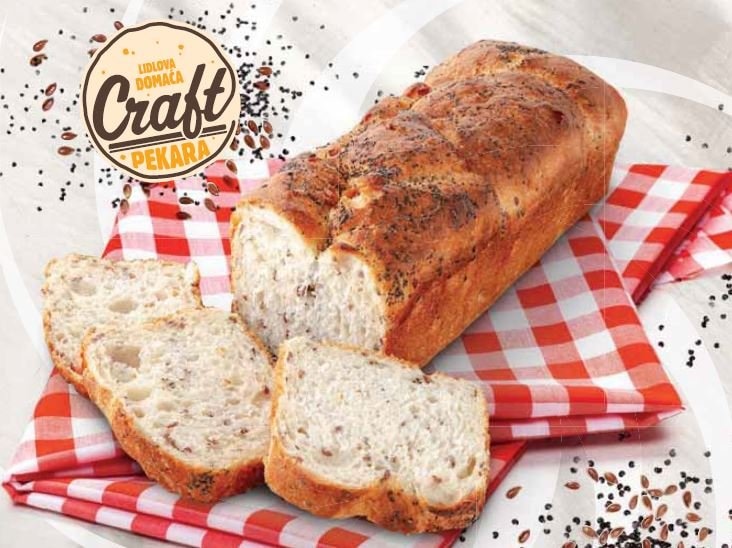 Craft kruh sa sjemenkama lana 400 g