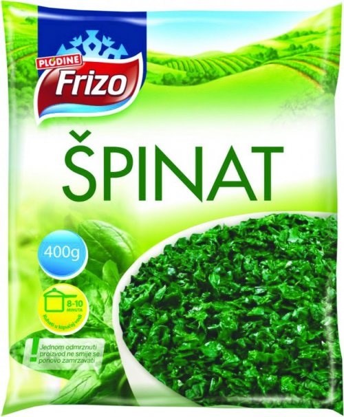 FRIZO Špinat briketi 3x 400 g - Akcija u trgovini Plodine