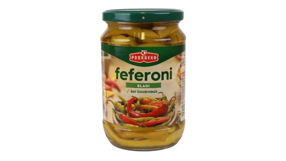 Podravka Feferoni blagi 600 g Podravka