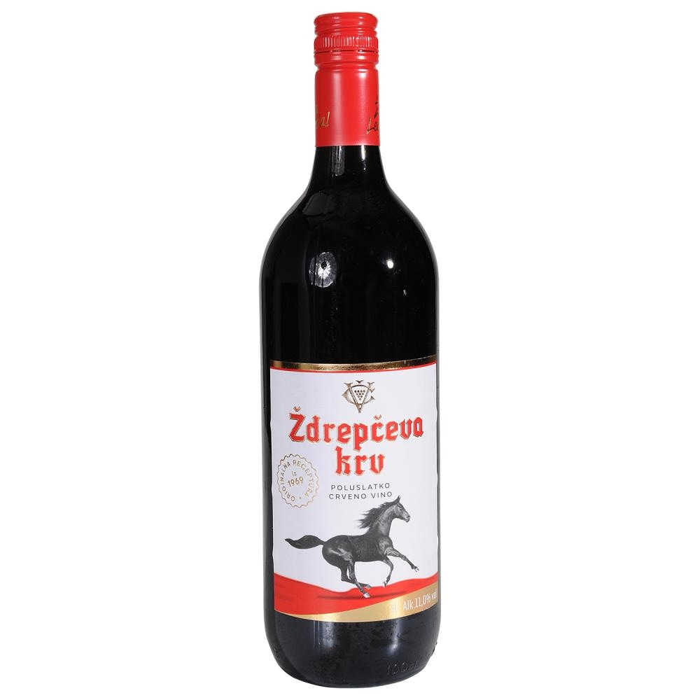 ŽDREPČEVA KRV crno vino 1 L