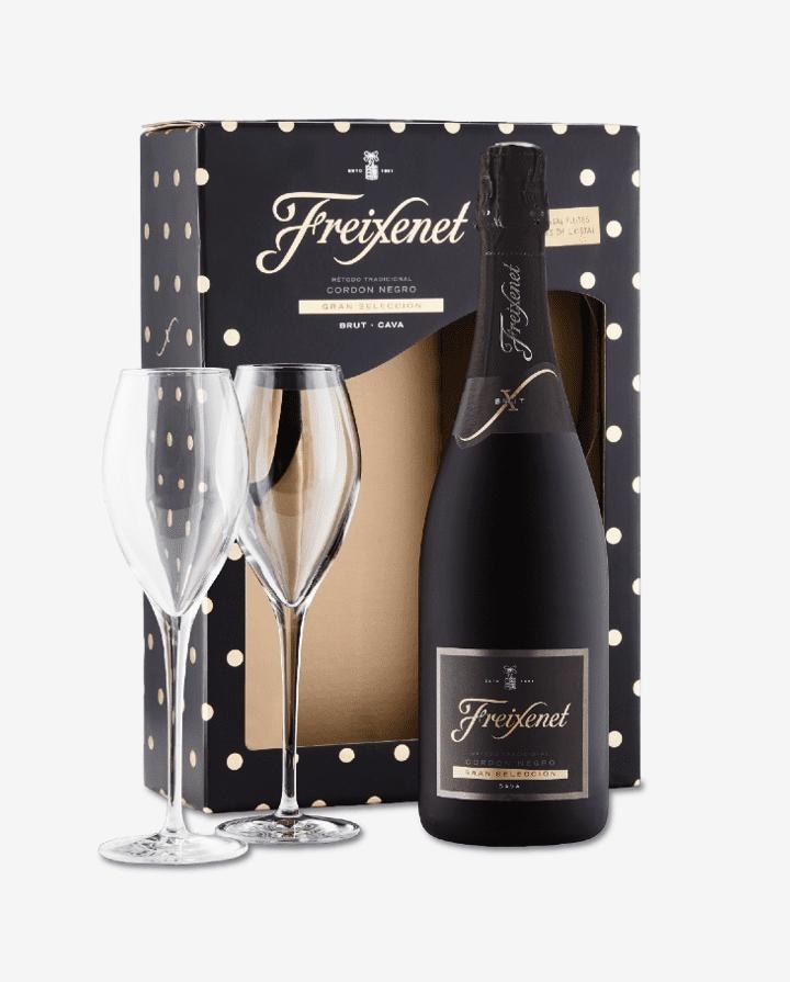 Pjenušac Freixenet Cordon Negro 0,75 L + 2 čaše