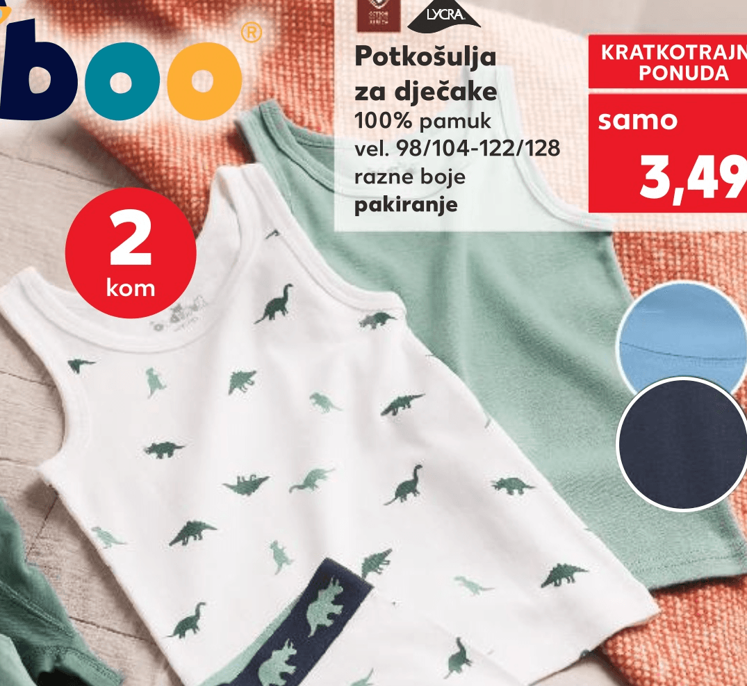 PotkoÅ”ulja za djeÄake 2 kom - Akcija u trgovini Kaufland