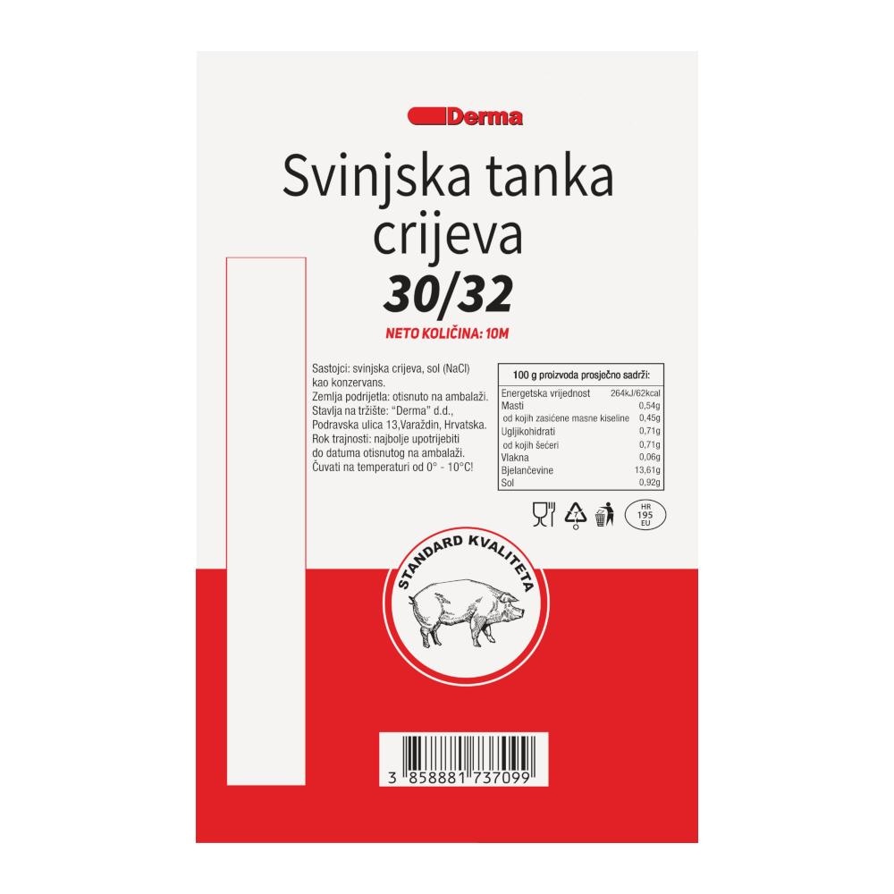 Derma Crijeva svinjska vak. 10 m, 1 pak