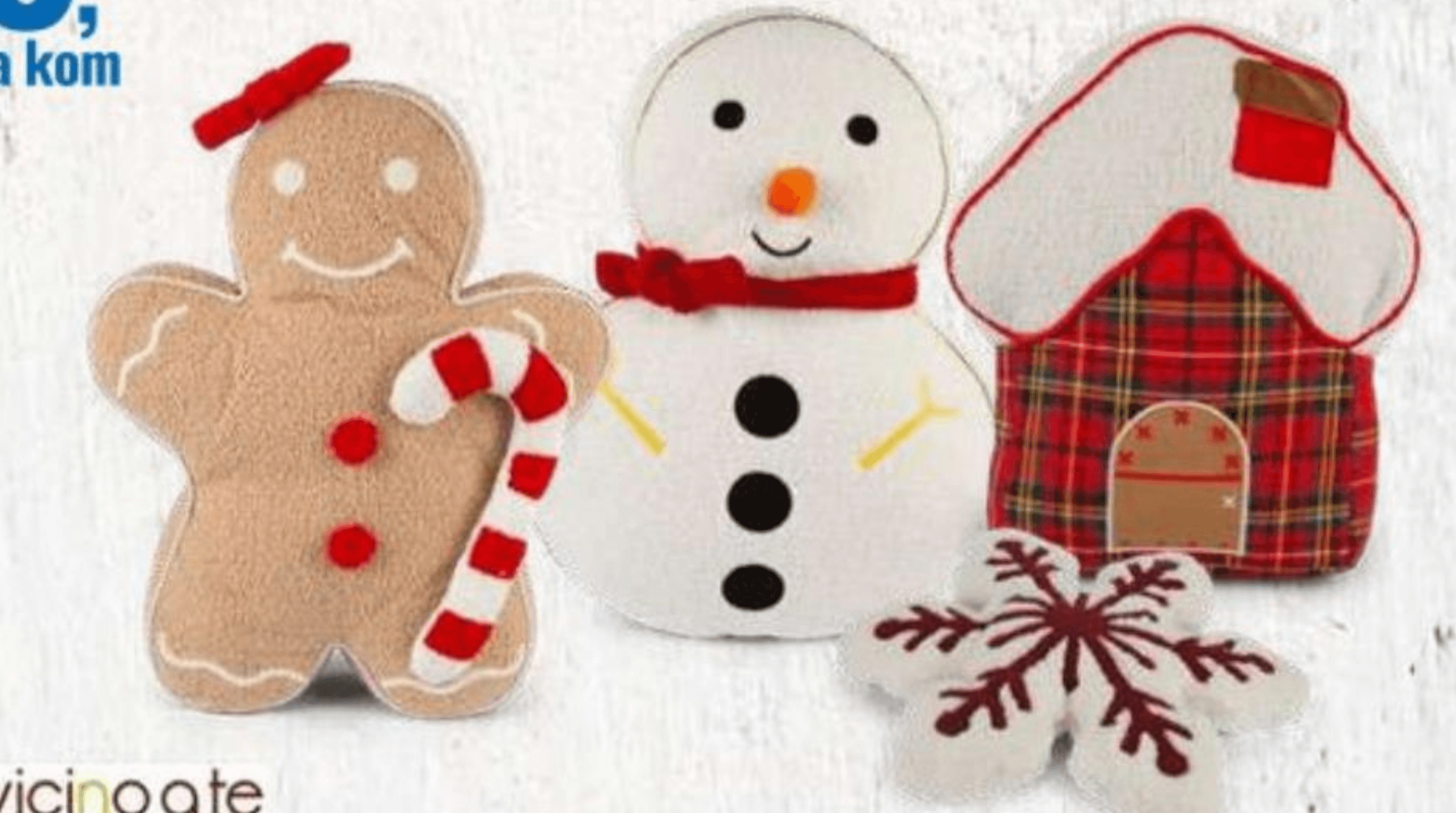 Božićni dekor jastuk 1 kom