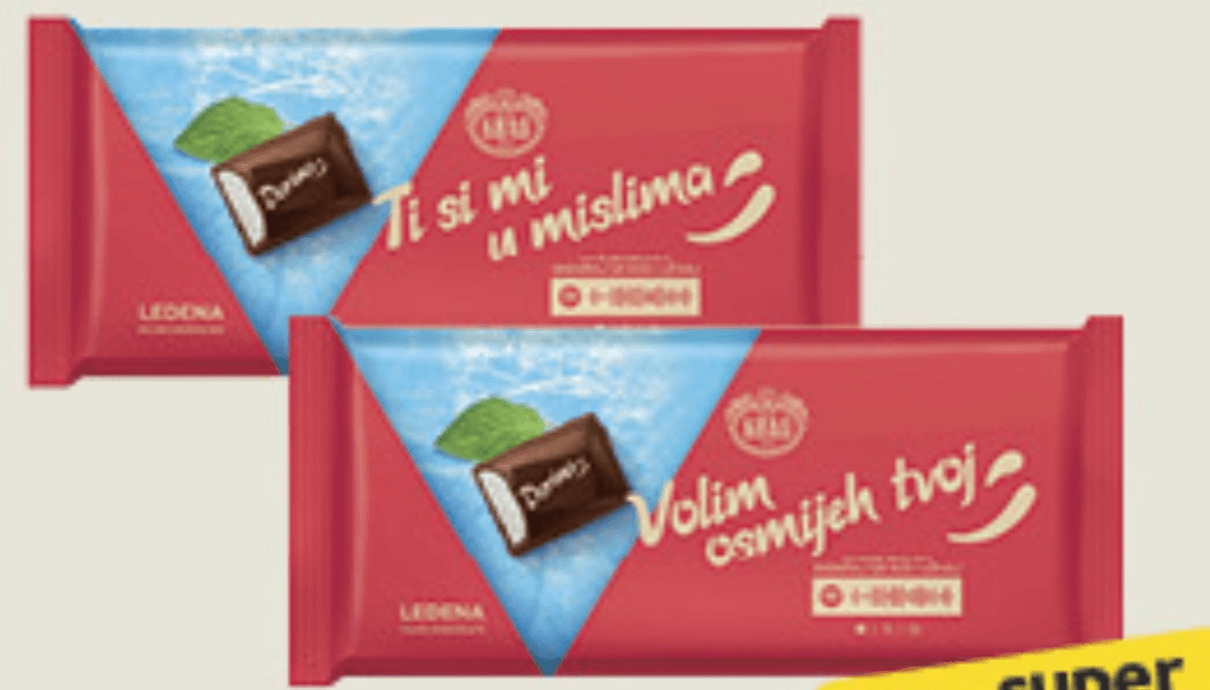 Dorina Čokolada 100g - Akcija u trgovini Konzum