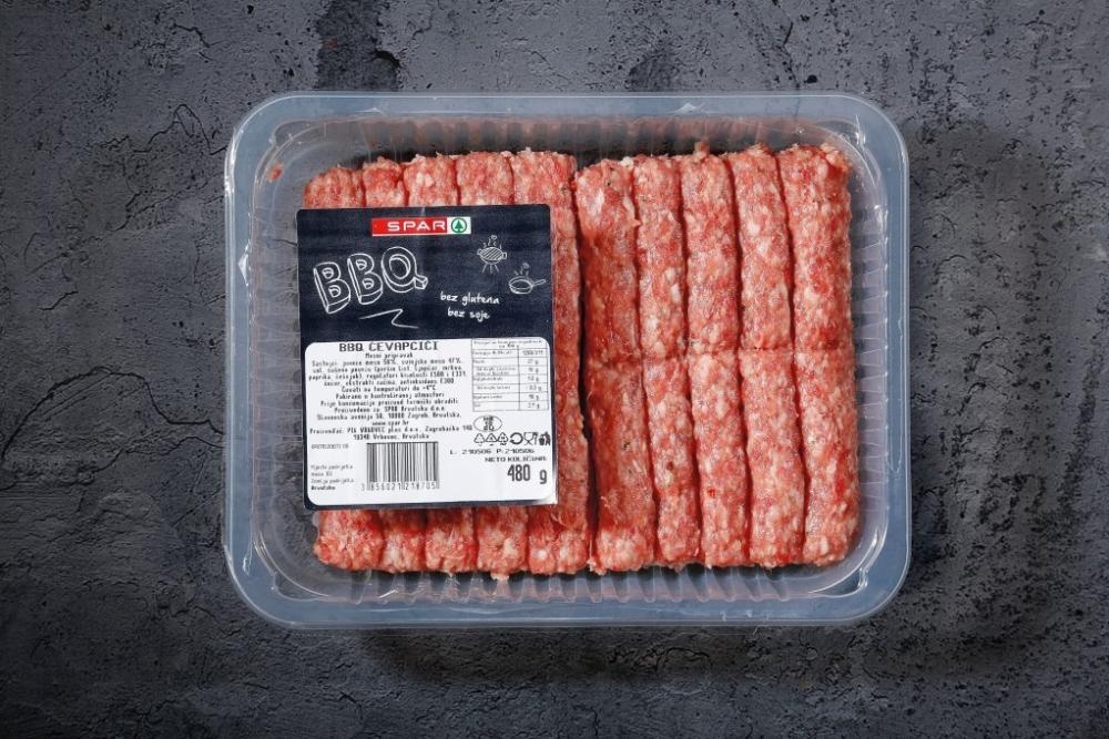 Ćevapčići SPAR BBQ 480 g - Akcija u trgovini Spar