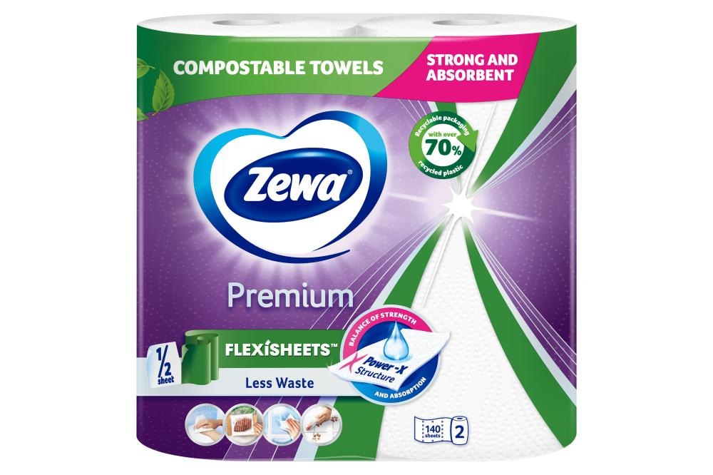 Papirnati ručnici Zewa Flexisheets 2 role u pakiranju