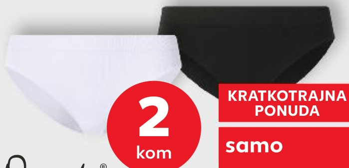 Ženske slip gaćice 2 kom - Akcija u trgovini Kaufland