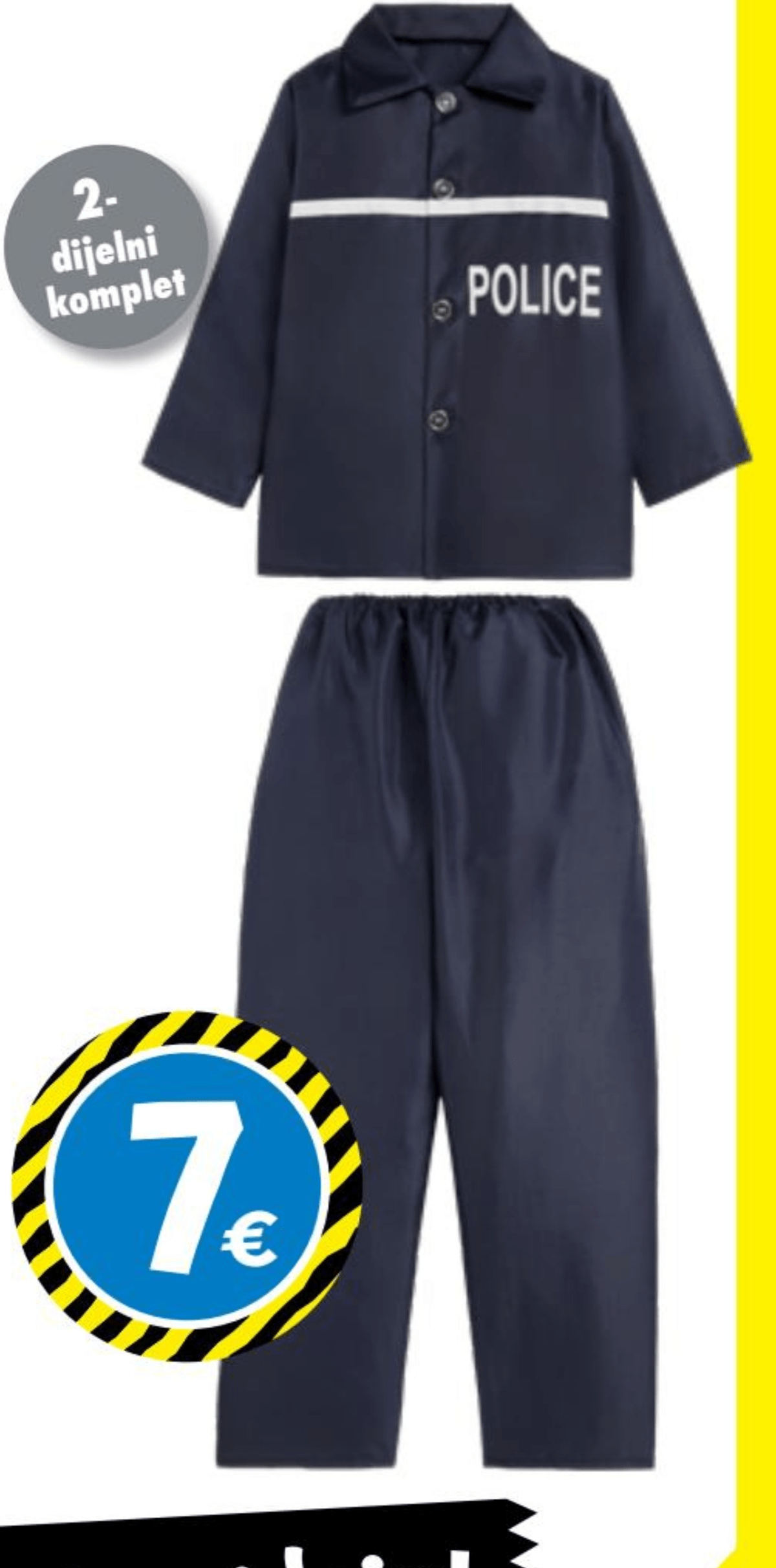 Dječji kostim policajac - Akcija u trgovini Tedi