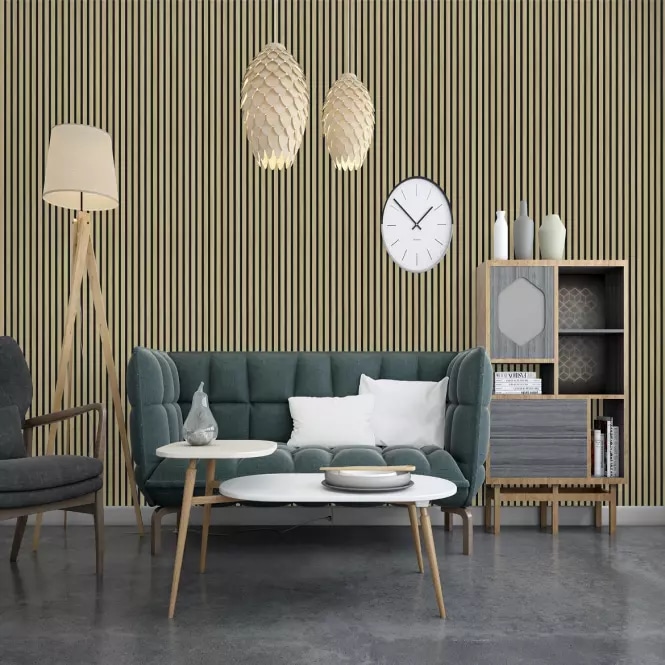 Zidne lamele MDF/Filc 7 Lam 21x300x2650 mm