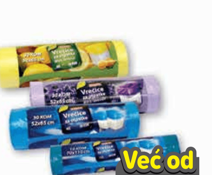 Vrećice za smeće 30 KOM, 52x65cm