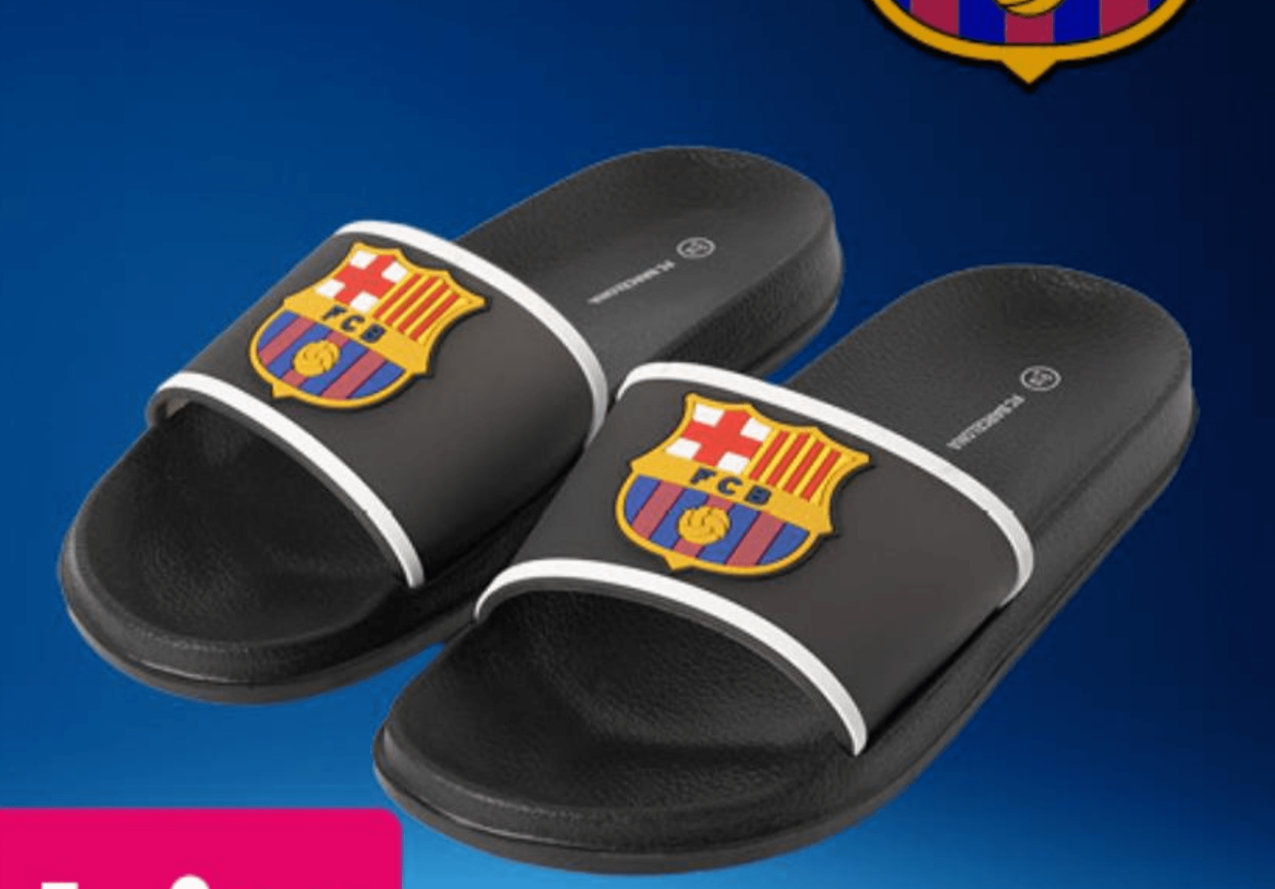 Papuče FC Barcelona - Akcija u trgovini Pepco