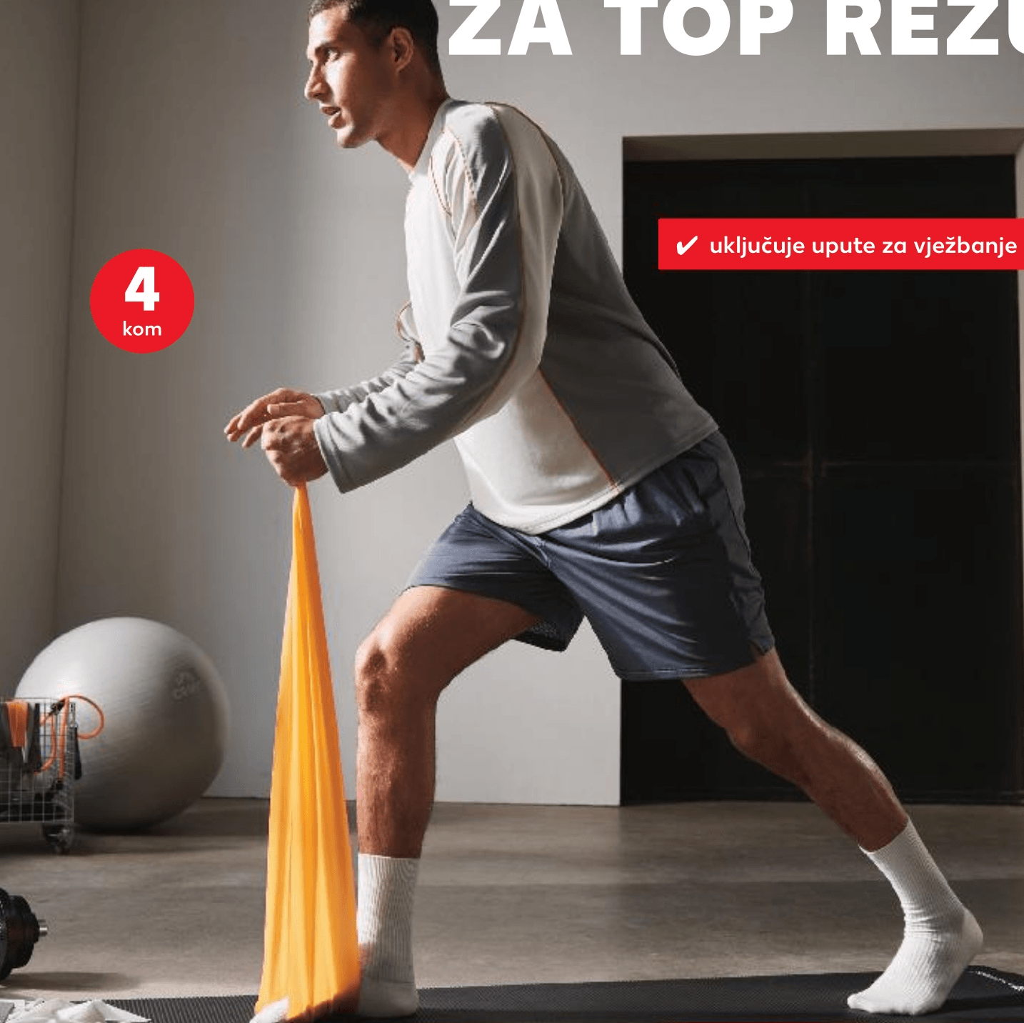 Fitness trake za vježbanje 4 kom - Akcija u trgovini Kaufland