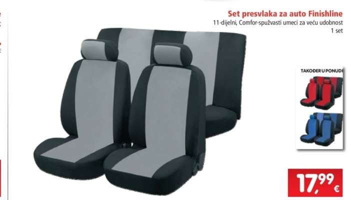 Set presvlaka za auto Finishline 1 set - Akcija u trgovini Spar