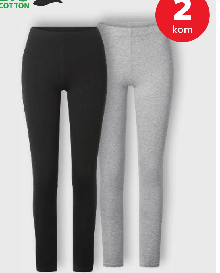 Ženske tajice 2 kom - Akcija u trgovini Kaufland