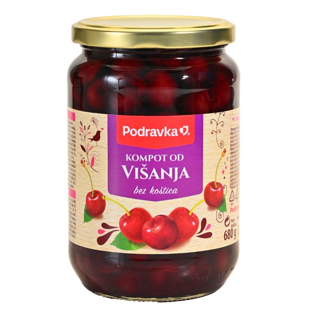 Podravka Kompot višnja 340 g - Akcija u trgovini Studenac