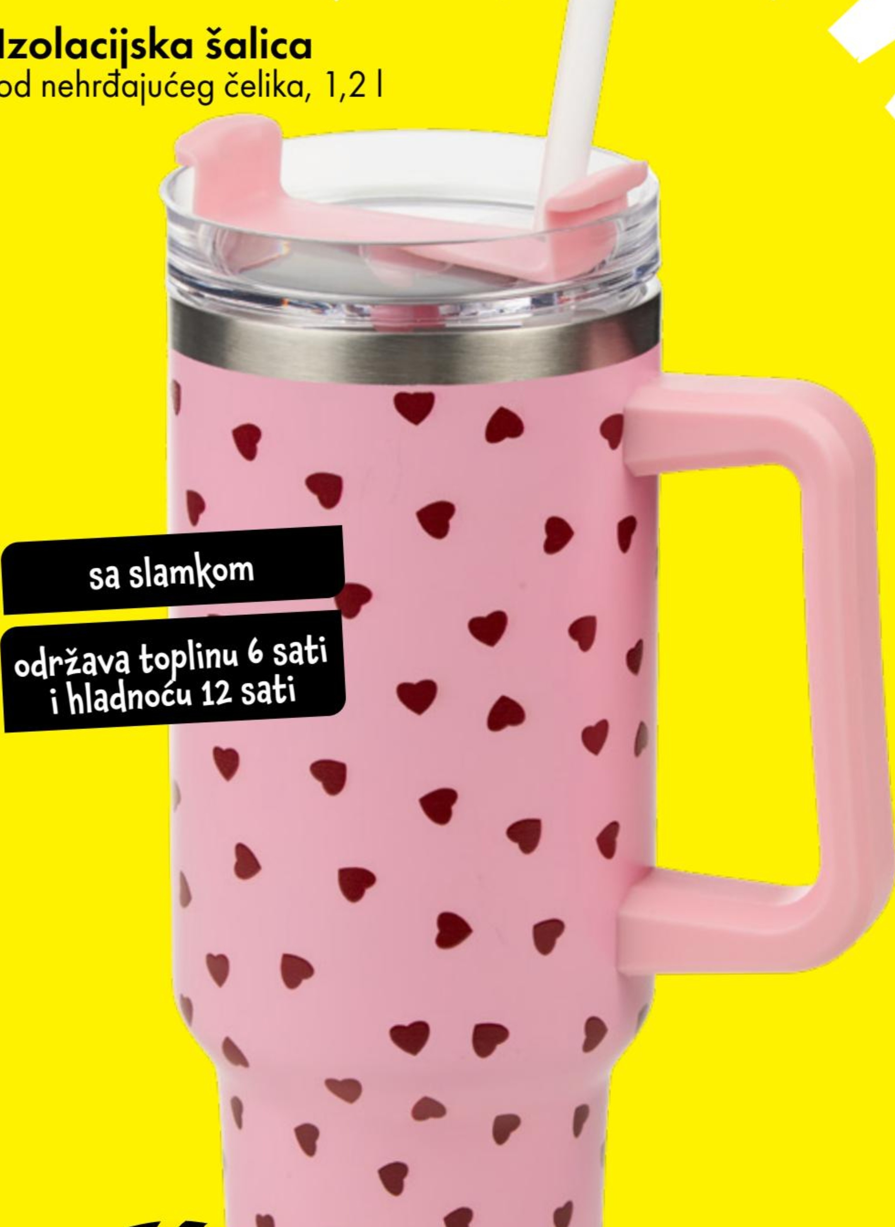 Izolacijska šalica 1,2 l - Akcija u trgovini Tedi