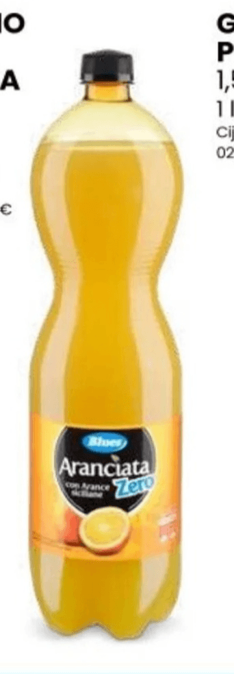 Blues Gazirano piće naranča Zero 1,5 l - Akcija u trgovini Eurospin