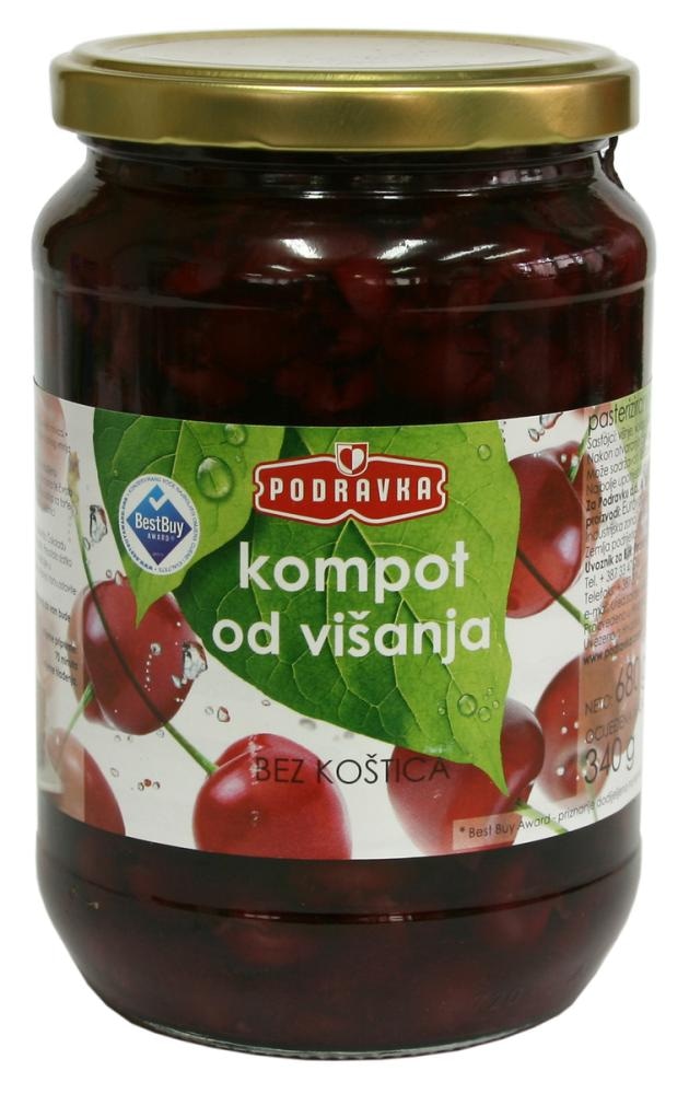 Podravka Kompot višnja 680 g
