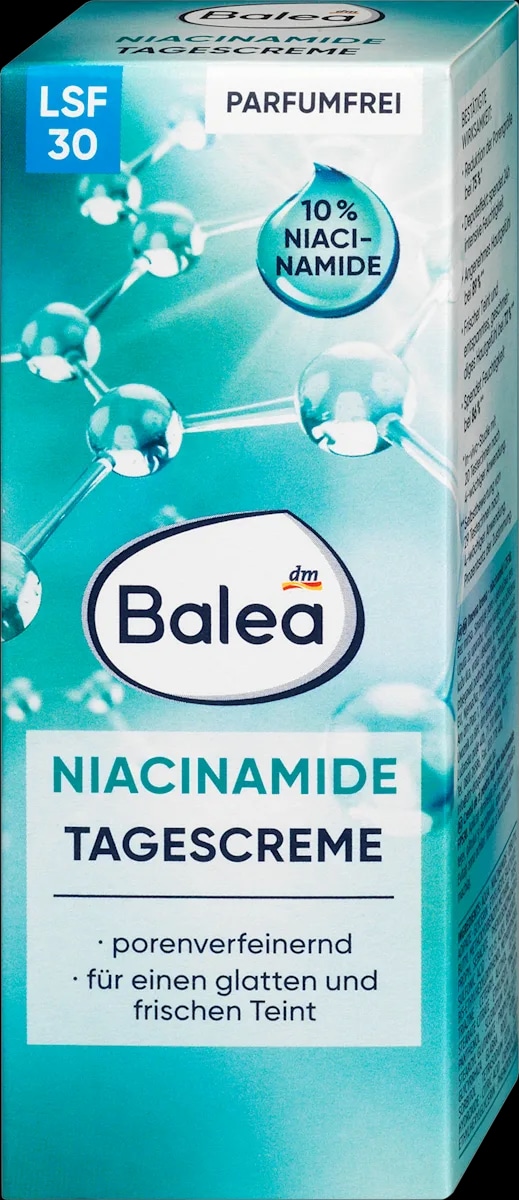 Balea dnevna krema s niacinamidom SPF 30 50 ml
