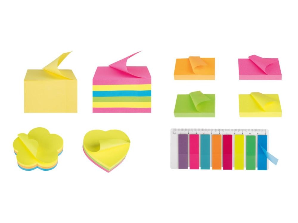 CRELANDO Neonske naljepnice ili samoljepljivi papirići Pak - Akcija u trgovini Lidl