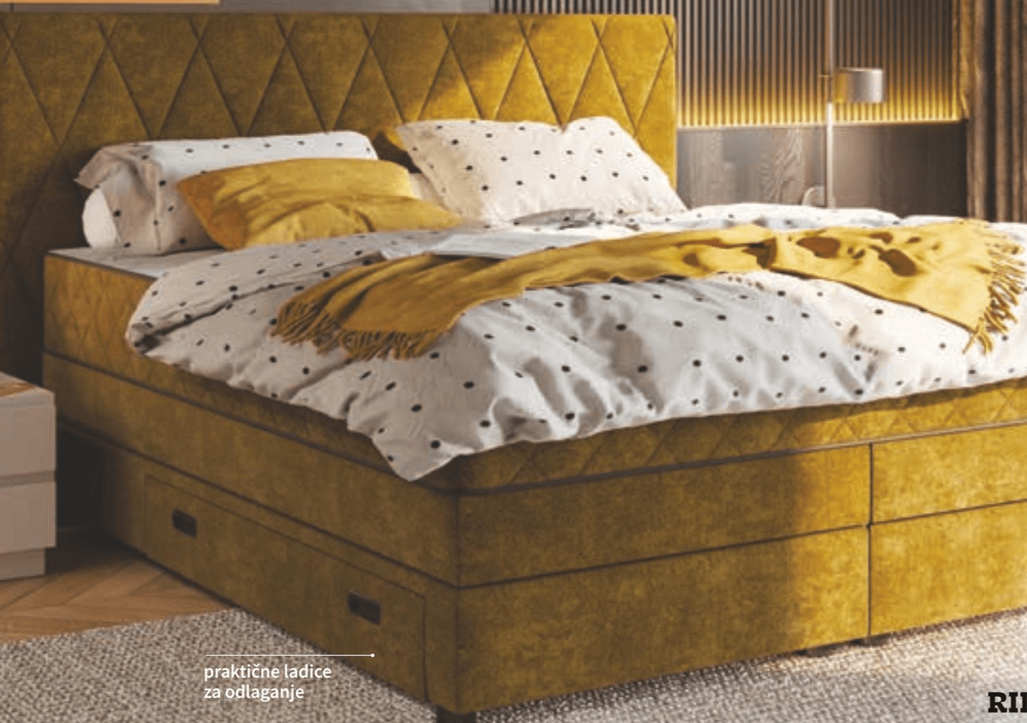 Rimini boxspring krevet 160 x 200 cm