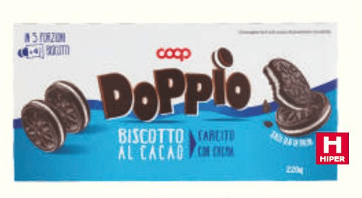 Doppio, Coop Keks 220 g