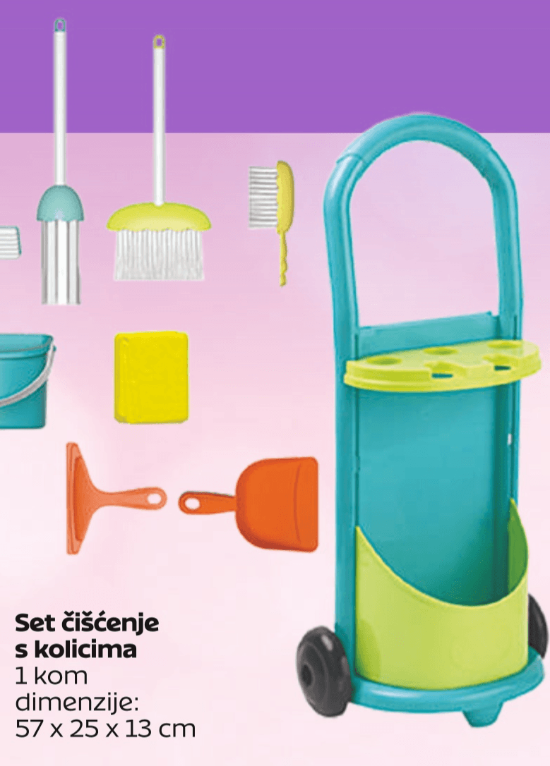 Set čišćenje s kolicima 1 kom