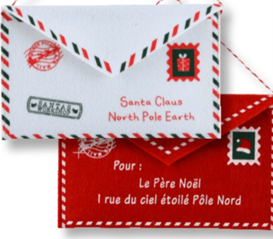 Viseći ukras 'Pismo'