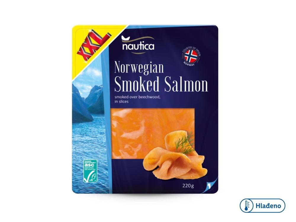 Nautica Norveški dimljeni losos XXL 220 g Nautica