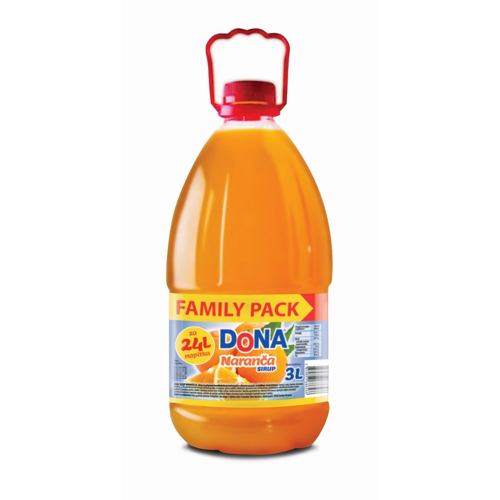 Negazirani sok Dona sirup 3 l - Akcija u trgovini Pevex