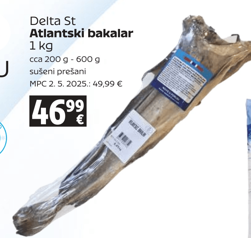 Delta St Atlantski bakalar 1 kg - Akcija u trgovini Tommy