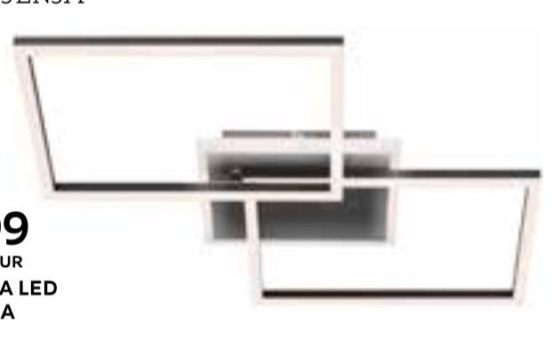 Stropna LED svjetiljka Frame - Akcija u trgovini Lesnina