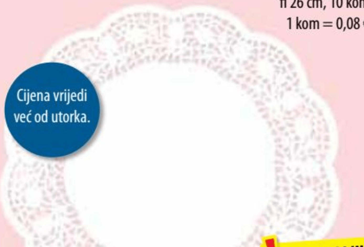 Podložak papirnati za torte 10 kom