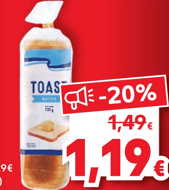 Toast s maslacem 500 g