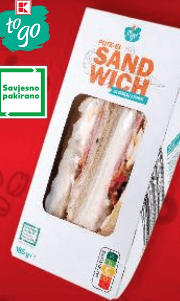 Sendvič puretina i jaje 185 g