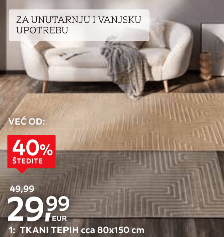 Tkani tepih Viva cca 80x150 cm - Akcija u trgovini Lesnina