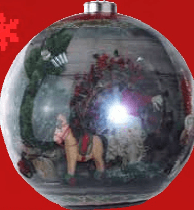 Kuglica Decoupage LED