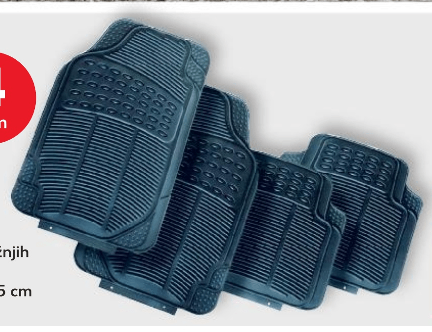 Set gumenih autotepiha 4 kom