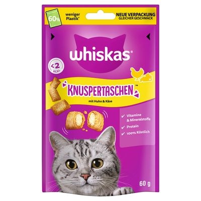 WHISKAS poslastica za mačke Knuspertaschen 180 g