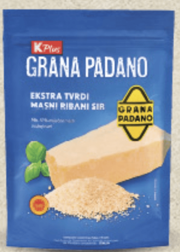 K Plus Grana Padano sir 100g - Akcija u trgovini Konzum