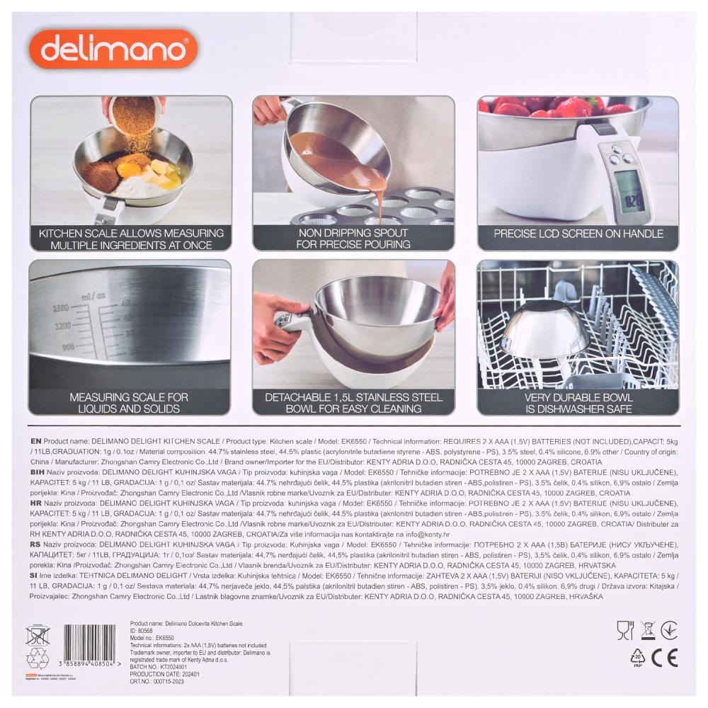 DELIMANO Kuhinjska vaga kom