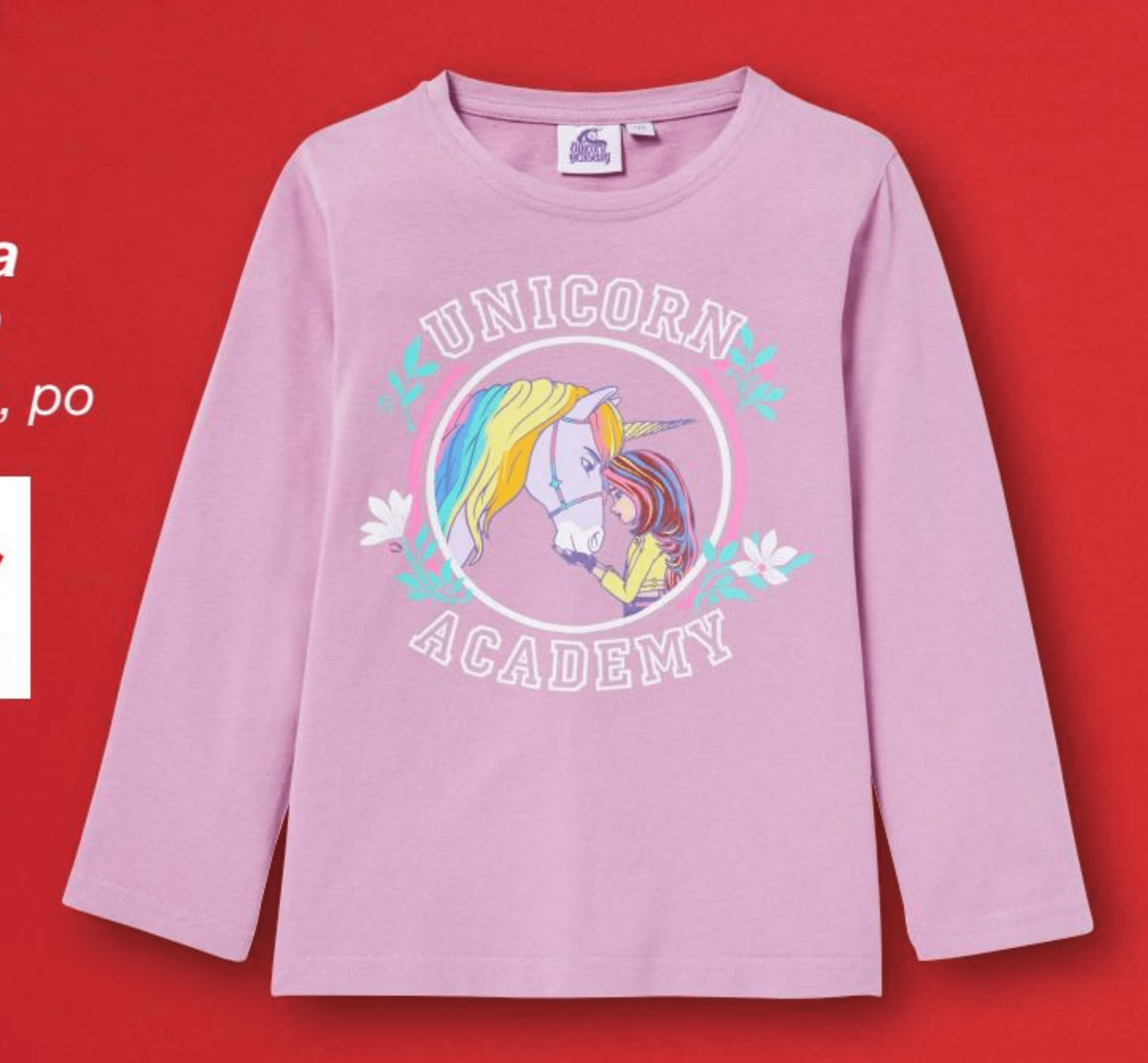 Dječja majica dugih rukava Unicorn Academy