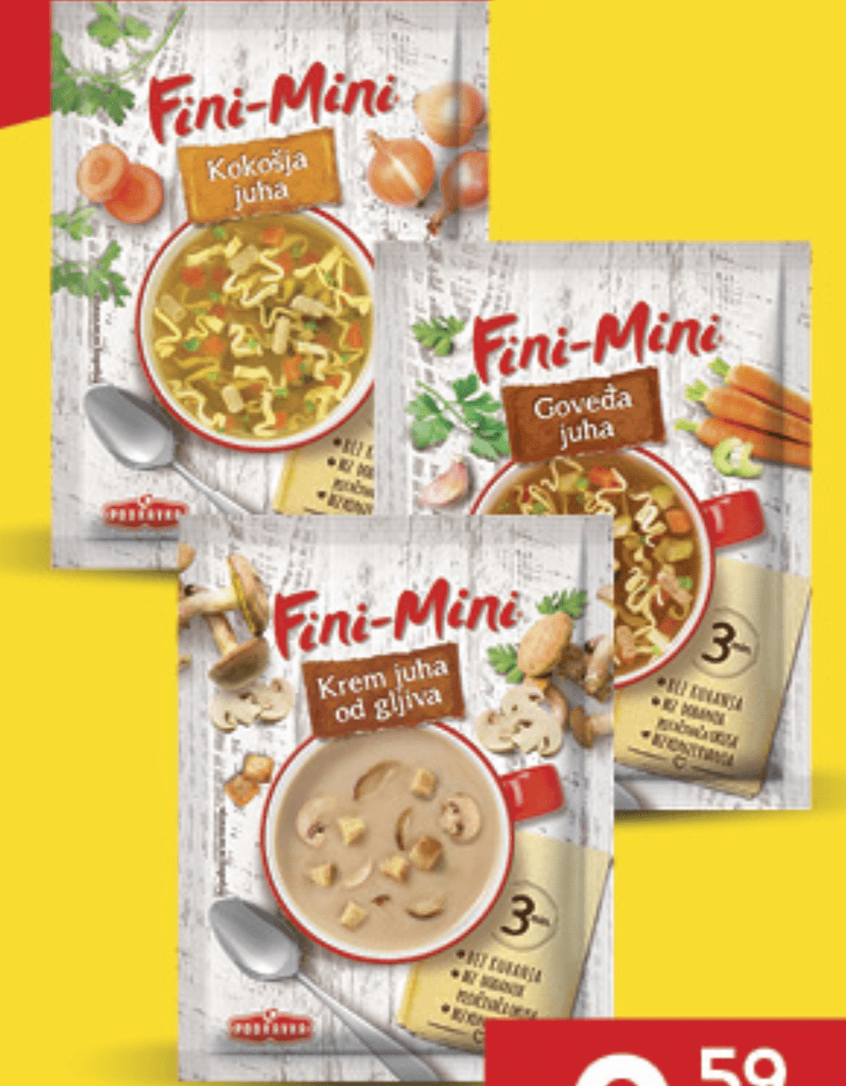 Podravka Fini-Mini Juha 18g-23g - Akcija u trgovini Konzum