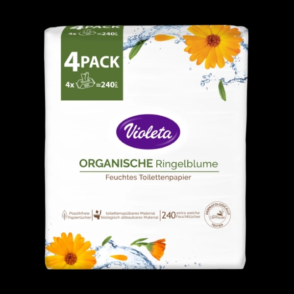 VIOLETA Vlažni toaletni papir 4x60/1 - Akcija u trgovini Kaufland