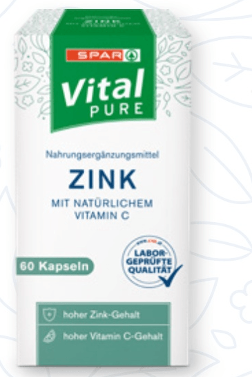 SPAR Vital PURE Kapsule Cink 60 kom - Akcija u trgovini Spar