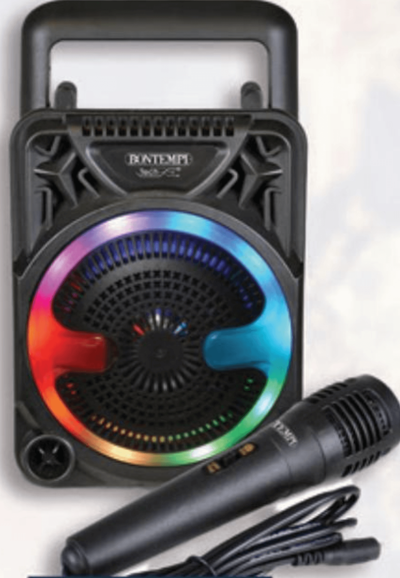 Zvučnik mini bežični s mikrofonom i svjetlosnim efektima