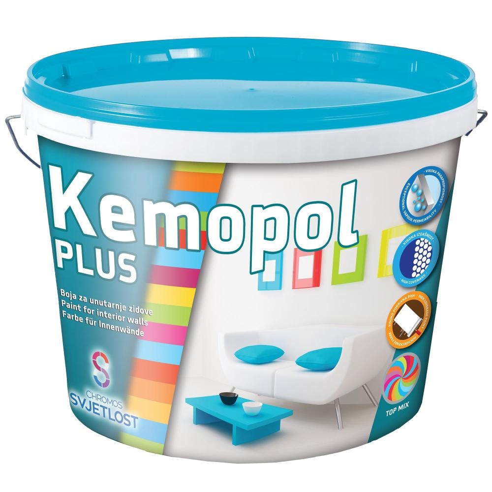 Unutarnja boja za zid Kemopol Plus 15 l