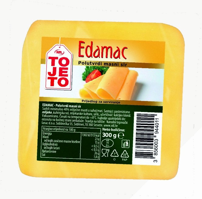Sir ToJeTo Edamac 300 g - Akcija u trgovini Boso