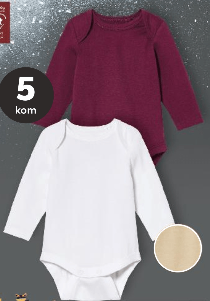 Body za bebe 5 kom